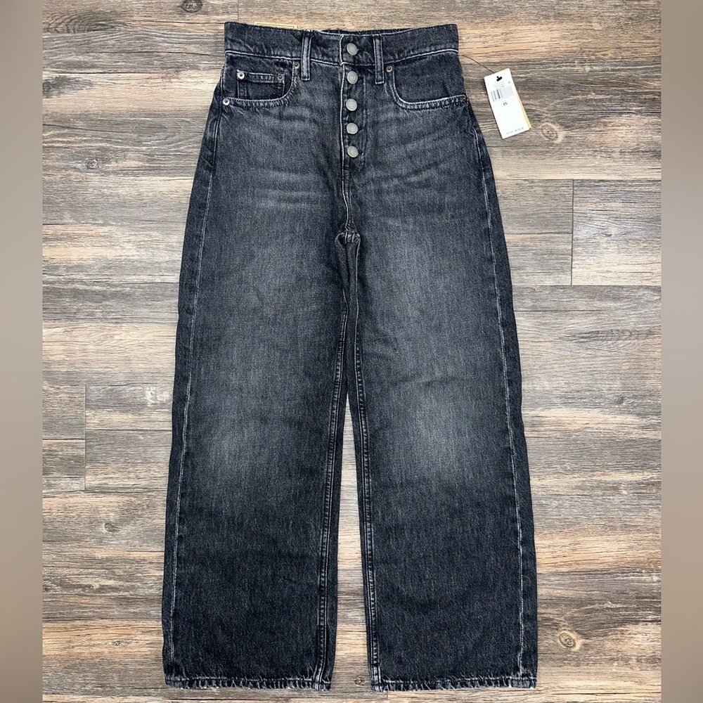 Polo Ralph Lauren The Wide Leg Crop Women’s Jeans Button Fly Size 25